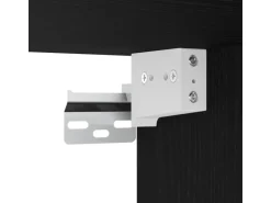 vidaXL Wand-TV-Schrank Schwarze Eiche 30,5 x 30 x 110 cm Holzwerkstoff 862572