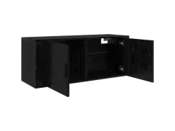 vidaXL Wand-TV-Schrank Schwarz Eichen-Optik 100 x 34,5 x 40 cm 881155