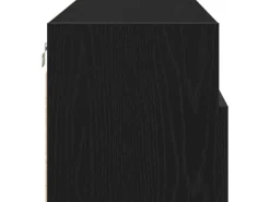 vidaXL Wand-TV-Schrank Schwarz Eichen-Optik 100x30x30cm Holzwerkstoff 862192
