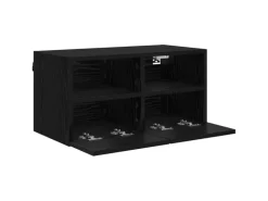 vidaXL Wand-TV-Schränke 2 Stk Schwarz Eichen-Optik 60 x 30 x 30 cm 882927