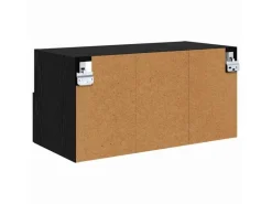 vidaXL Wand-TV-Schränke 2 Stk Schwarz Eichen-Optik 60 x 30 x 30 cm 882927
