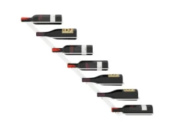 vidaXL Wand-Weinregal für 7 Flaschen Weiß Metall