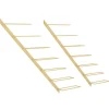 vidaXL Wand-Weinregale für 7 Flaschen 2 Stk. Golden Metall