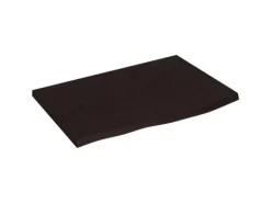 vidaXL Waschtischplatte Dunkelgrau 60x40x4 cm Massivholz Behandelt