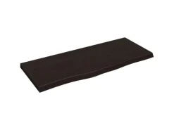 vidaXL Waschtischplatte Dunkelgrau 100x40x4 cm Massivholz Behandelt