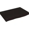 vidaXL Waschtischplatte Dunkelgrau 60x50x4 cm Massivholz Behandelt