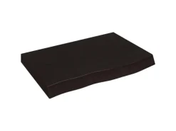 vidaXL Waschtischplatte Dunkelgrau 60x50x4 cm Massivholz Behandelt