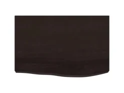 vidaXL Waschtischplatte Dunkelgrau 60x50x4 cm Massivholz Behandelt