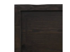 vidaXL Waschtischplatte Dunkelgrau 60x50x4 cm Massivholz Behandelt