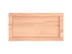 vidaXL Waschtischplatte Hellbraun 60x30x4 cm Massivholz Behandelt