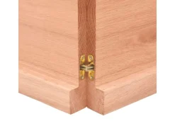 vidaXL Waschtischplatte Hellbraun 120x50x4 cm Massivholz Behandelt