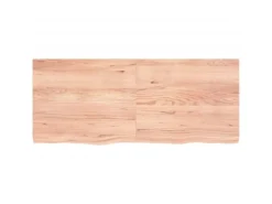 vidaXL Waschtischplatte Hellbraun 120x50x4 cm Massivholz Behandelt