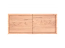 vidaXL Waschtischplatte Hellbraun 120x50x4 cm Massivholz Behandelt