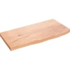 vidaXL Waschtischplatte Hellbraun 60x30x2 cm Massivholz Behandelt