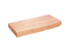 vidaXL Waschtischplatte Hellbraun 60x30x6 cm Massivholz Behandelt