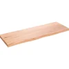 vidaXL Waschtischplatte Hellbraun 80x30x2 cm Massivholz Behandelt