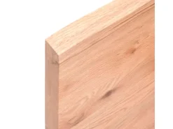 vidaXL Waschtischplatte Hellbraun 100x60x4 cm Massivholz Behandelt