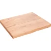 vidaXL Waschtischplatte Hellbraun 60x50x4 cm Massivholz Behandelt