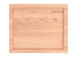 vidaXL Waschtischplatte Hellbraun 60x50x4 cm Massivholz Behandelt