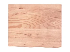 vidaXL Waschtischplatte Hellbraun 60x50x4 cm Massivholz Behandelt
