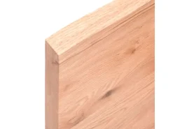 vidaXL Waschtischplatte Hellbraun 80x50x4 cm Massivholz Behandelt
