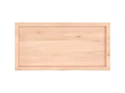 vidaXL Waschtischplatte 100x50x6 cm Massivholz Unbehandelt