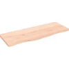 vidaXL Waschtischplatte 100x40x2 cm Massivholz Unbehandelt
