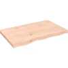 vidaXL Waschtischplatte 80x50x4 cm Massivholz Unbehandelt