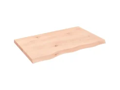 vidaXL Waschtischplatte 80x50x4 cm Massivholz Unbehandelt