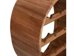 vidaXL Weinregal 13 Flaschen Akazienholz Massiv