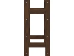 vidaXL Weinregal für 16 Flaschen Braun Massivholz Kiefer