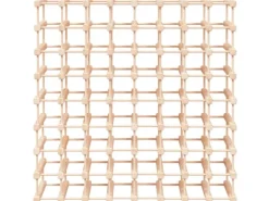 vidaXL Weinregal für 72 Flaschen 90,5x23x90,5 cm Massivholz Kiefer