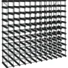 vidaXL Weinregal für 120 Flaschen Schwarz Massivholz Kiefer