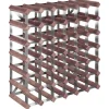 vidaXL Weinregal für 42 Flaschen Braun Massivholz Kiefer 61 x 22,5 x 61 cm