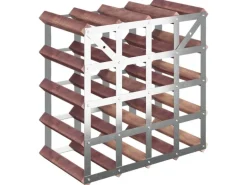 vidaXL Weinregal für 20 Flaschen Braun Massivholz Kiefer 41,5 x 22,5 x 41,5 cm