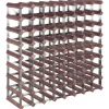 vidaXL Weinregal für 72 Flaschen Braun Massivholz Kiefer