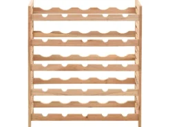 vidaXL Weinregal für 25 Flaschen Nussbaumholz Massiv 63x25x73 cm