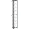 vidaXL Weinregal für 57 Flaschen Schwarz 34x18x200 cm Schmiedeeisen