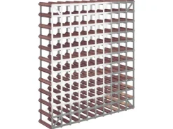 vidaXL Weinregal für 120 Flaschen Braun Massivholz Kiefer