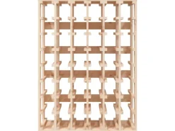 vidaXL Weinregal 70x33x94 cm Massivholz Kiefer