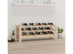 vidaXL Weinregal 109,5x30x42 cm Massivholz Kiefer