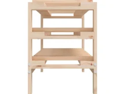 vidaXL Weinregal 109,5x30x42 cm Massivholz Kiefer