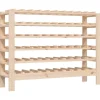 vidaXL Weinregal 109,5x30x82 cm Massivholz Kiefer