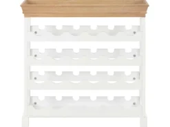vidaXL Weinschrank Weiß 70 x 22,5 x 70,5 cm MDF