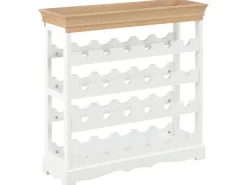 vidaXL Weinschrank Weiß 70 x 22,5 x 70,5 cm MDF