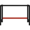 vidaXL Werkbankgestell Metall 120x57x79 cm Schwarz und Rot