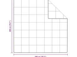 vidaXL Winterbettdecke Weiß 200 x 200 cm Feder 42007654