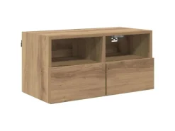 vidaXL Wohnwand 4-Tlg Artisan-Eiche Holzwerkstoff 3402780