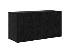 vidaXL Wohnwand 5-Tlg Schwarz Eichen-Optik Holzwerkstoff 3402769