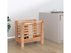 vidaXL Zeitschriftenständer 40x26,5x38,5 cm Massivholz Nussbaum